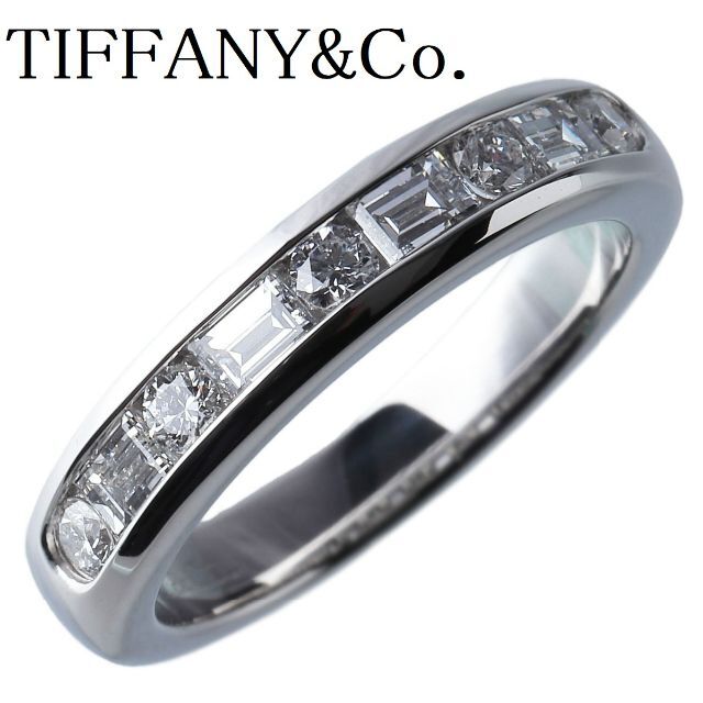 Tiffany & Co. - 【新品仕上げ済】ティファニー ダイヤリング チャネル ハーフ【9793】