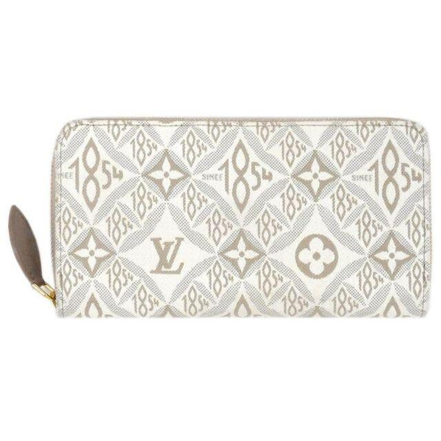 LOUIS VUITTON - 極美品★ルイヴィトン 財布 ジャガード ジッピー 1854 クレーム J5197