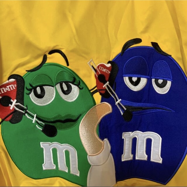 M&Ms レーシングジャケット　L サイズ エムアンドエムズ　イエローブルゾン