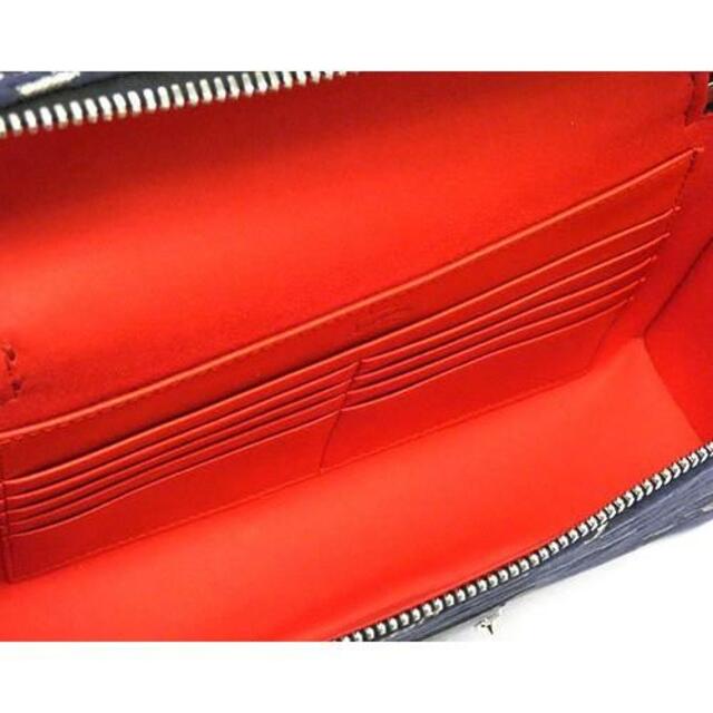 極美品★ルブタン バッグ キピポーチ ショルダー ネイビーxシルバー J5219 極美品★ルブタン バッグ キピポーチ ショルダー ネイビーxシルバー J5219