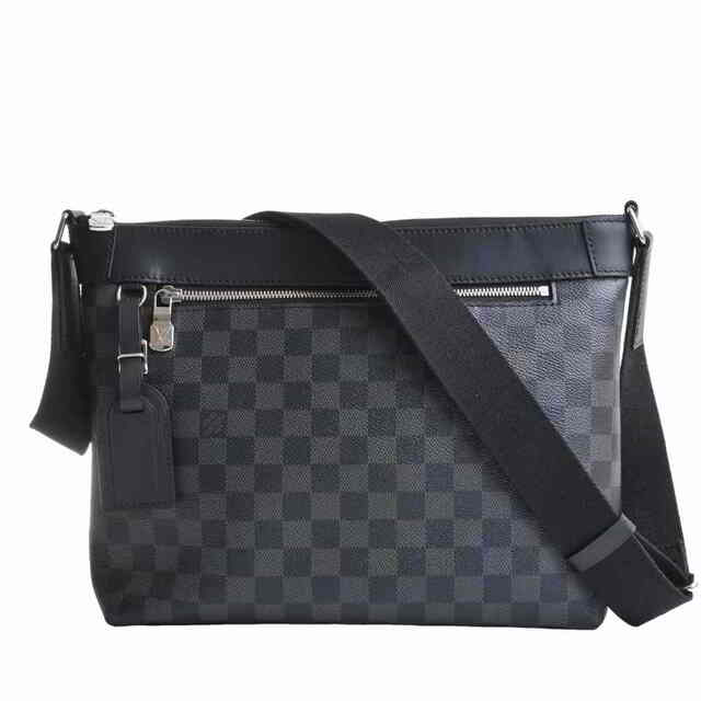 PVC付属品LOUIS VUITTON ルイヴィトン グラフィット ミックPM ショルダーバッグ ブラック PVC by