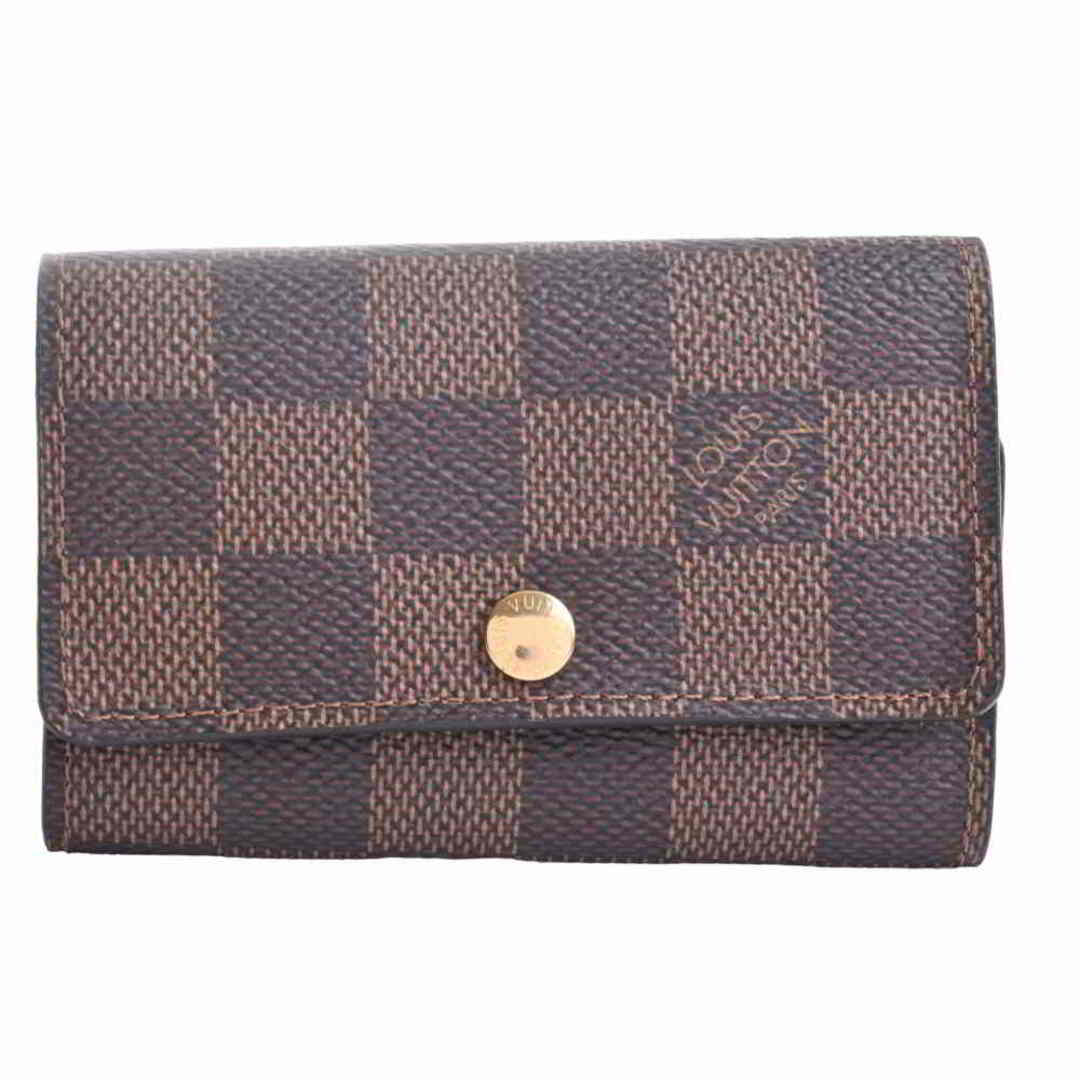 中古】 LOUIS VUITTON ルイヴィトン ダミエ ミュルティクレ 6連 キー