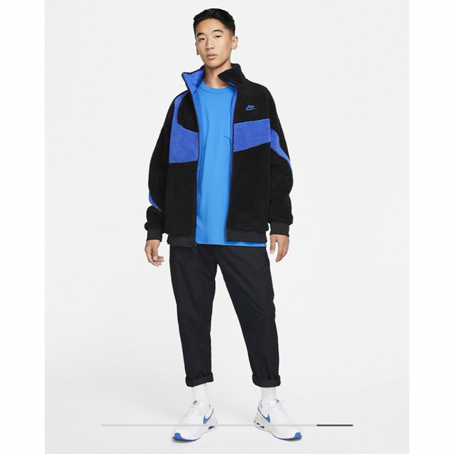 NIKE(ナイキ)のナイキ　NIKE ビッグスウッシュ ボアジャケット　リバーシブル　XL  新品 メンズのジャケット/アウター(ブルゾン)の商品写真