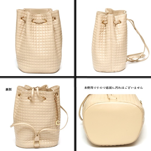 新品】◇セリーヌ◇ アイボリー / キルティング レザー / バックパック