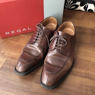 リーガル(REGAL)のリーガル　ビジネスシューズ　革靴　25.5EEE 茶ダークブラウンDBR(ドレス/ビジネス)