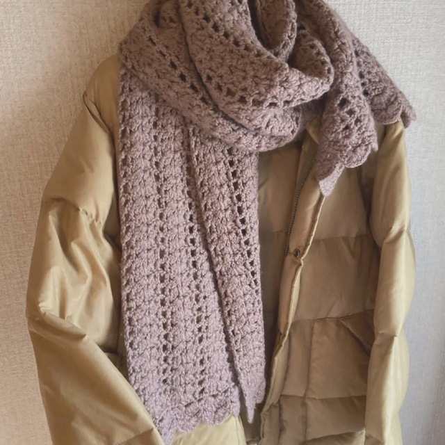 70sかぎあみマフラー jantiques hooked toro itimi バーバリーマフラーカシミヤjantiques hooked toro itimi
