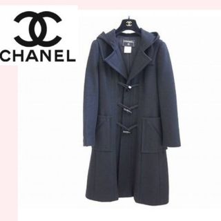 CHANEL 希少42！ロングドレスを纏ったような美ラインコート美品˚✧₊⁎⁎⁺