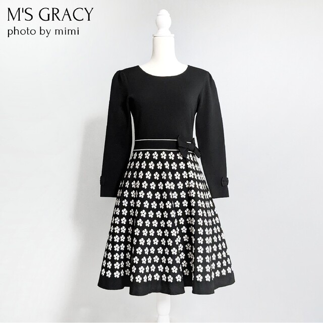 優先配送スーツ/フォーマル/ドレス正規品】 M'S GRACY*花柄ニットワンピース - winterparksmiles.com