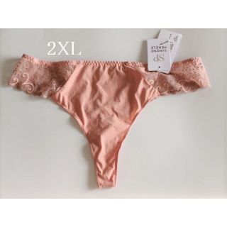 シモーヌペレール(Simone Perele)の2XL他☆シモーヌ ペレールSIMONE PERELE　タンガ　ピンク(セット/コーデ)