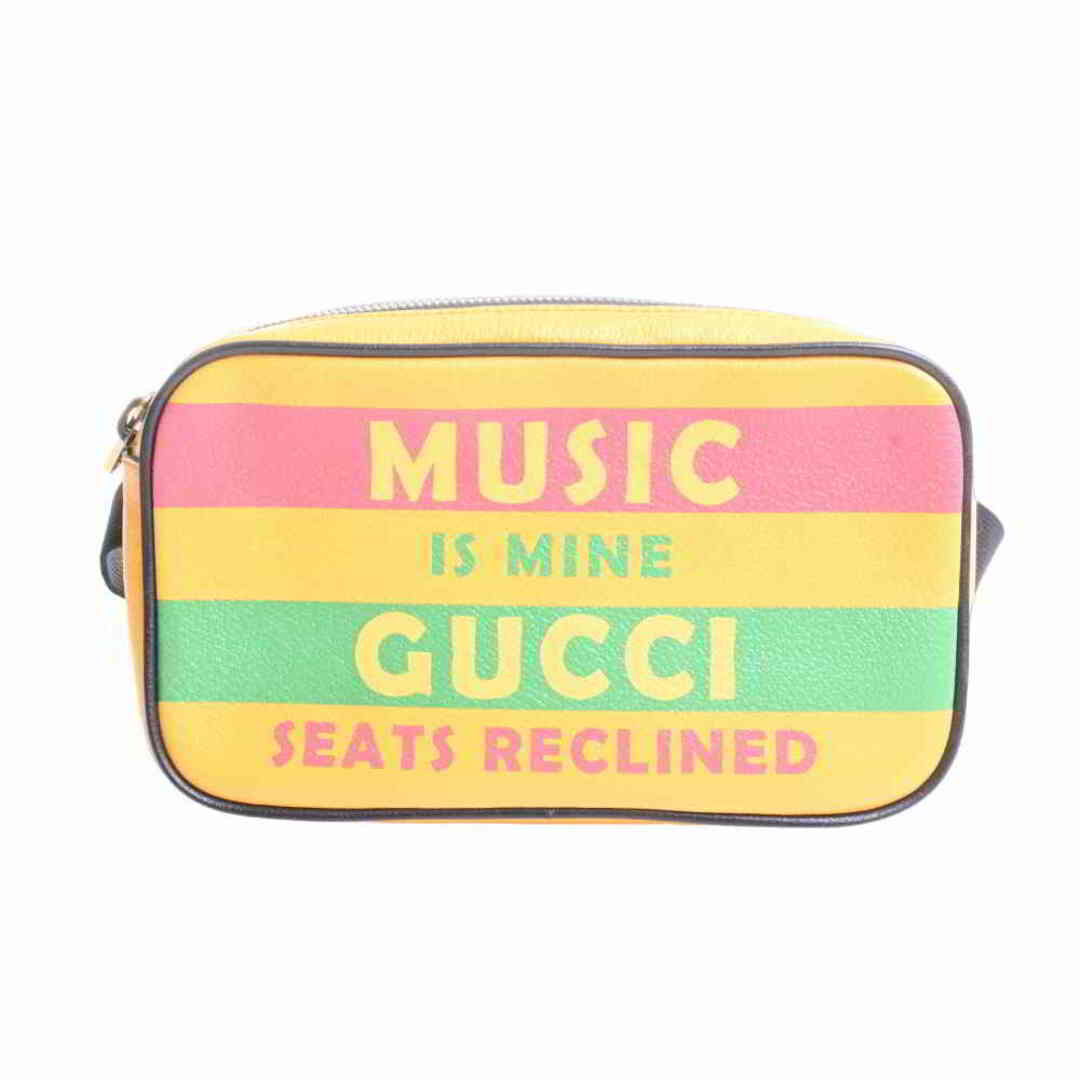 Gucci - 【中古】 Gucci グッチ 100周年記念モデル ボディバッグ MUSIC イエロー by