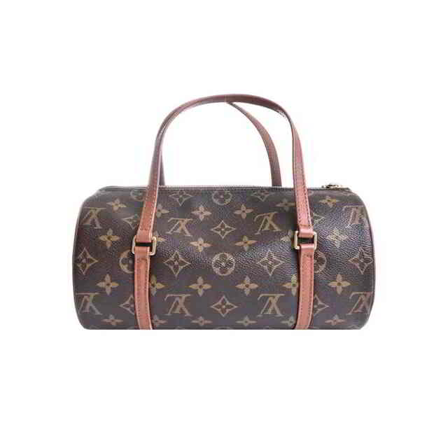 LOUIS VUITTON ルイヴィトン モノグラム 旧パピヨン26 ショルダーバッグ ブラウン PVC by