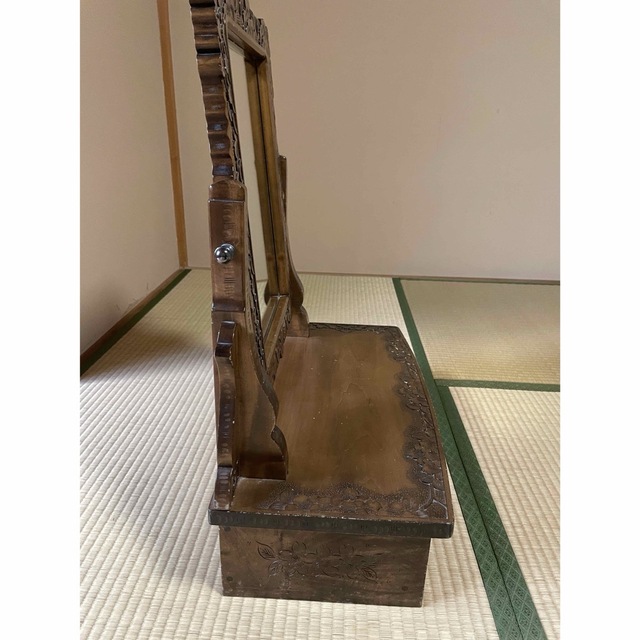 全3色/黒/赤/ベージュ 軽井沢彫 姿見 シバザキ 20万円 鏡台4