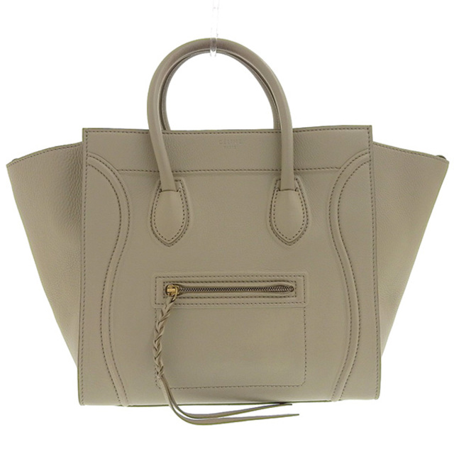 人気ショップ Celine 【中古】 - celine セリーヌ gy グレージュ