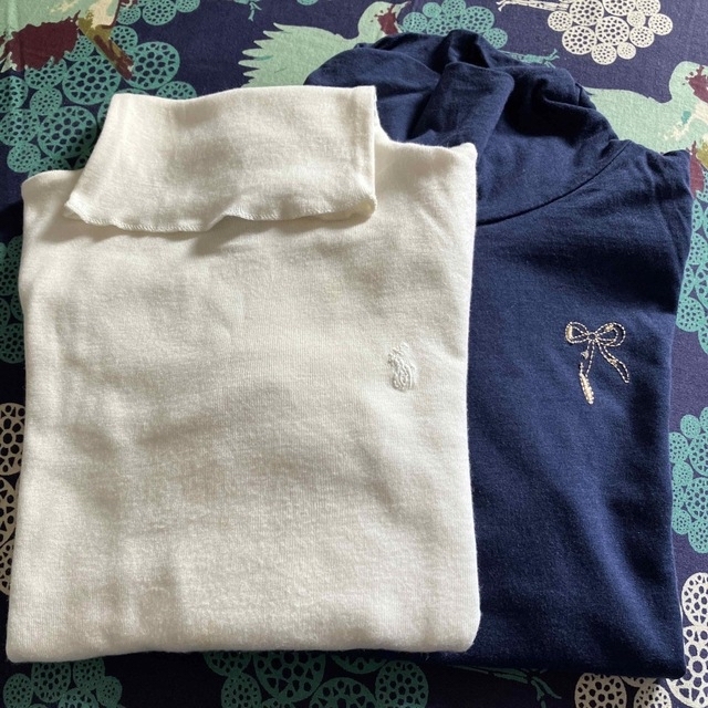 POLO RALPH LAUREN(ポロラルフローレン)のカットソー2点　ハッカキッズ他　難あり キッズ/ベビー/マタニティのキッズ服女の子用(90cm~)(Tシャツ/カットソー)の商品写真