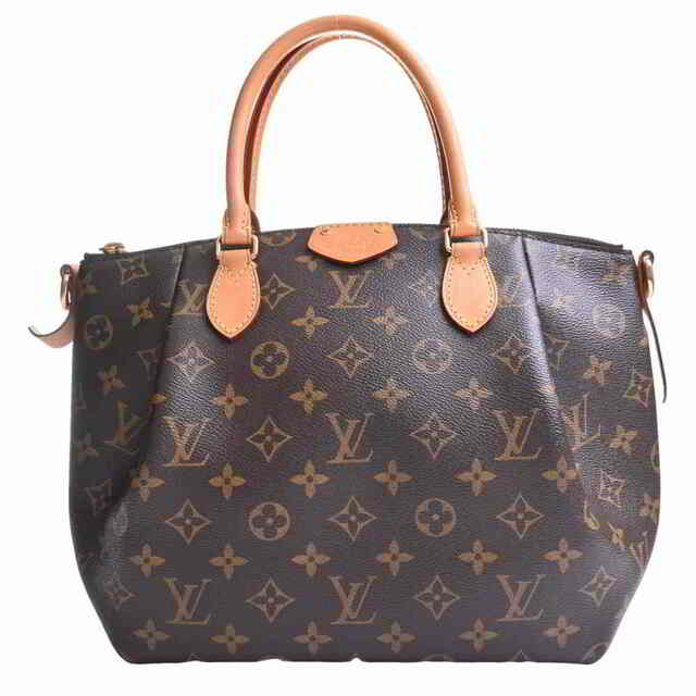 LOUIS VUITTON ルイヴィトン モノグラム テュレンPM 2WAY トートバッグ ブラウン PVC byM48813シリアル