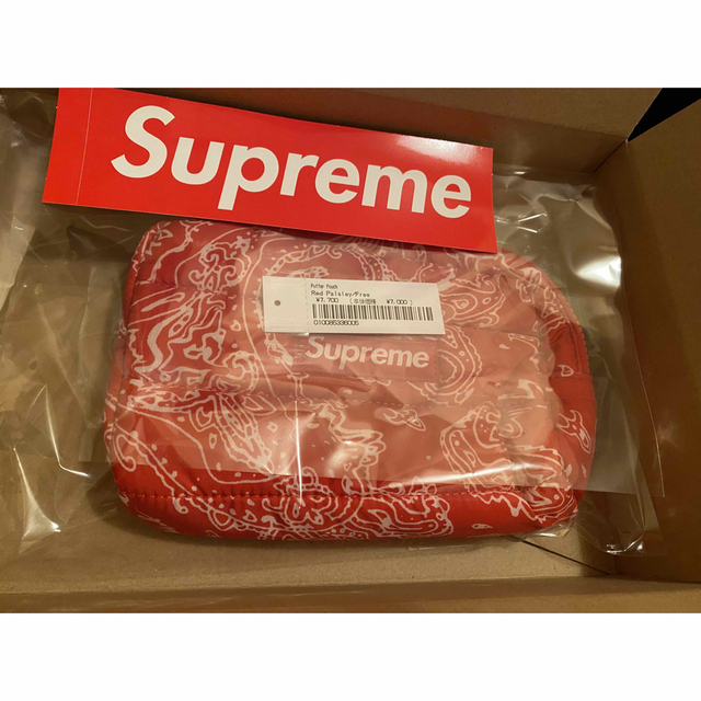 【Supreme】 Puffer Pouch 人気カラーRED