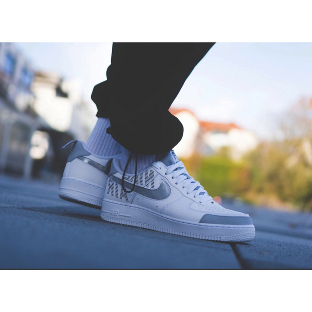 NIKE AIR FORCE 1 LOW WHITE/GRAY 25.5cm