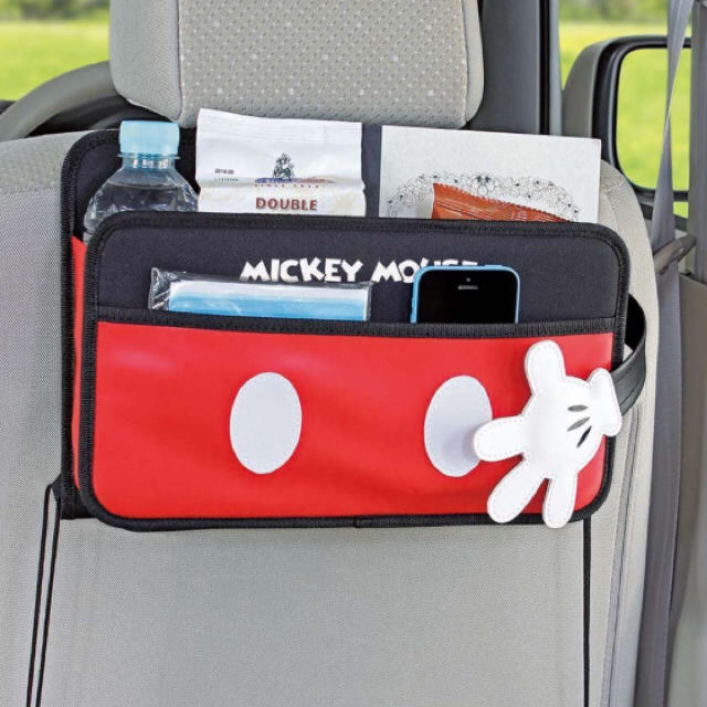 Disney(ディズニー)の車用収納ポケット ミッキーティッシュケース 自動車/バイクの自動車(車内アクセサリ)の商品写真