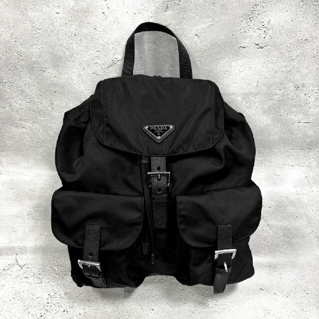 高品質の人気 - PRADA プラダ レザー 1BZ811 ブラック ナイロン