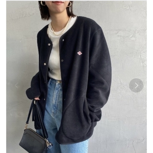 DANTON フリース ノーカラーカーディガン 高級ブランド noxcapital.de