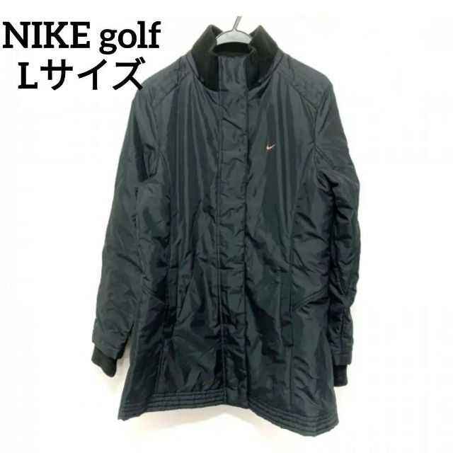 L NIKE golf 中綿コート ブルゾン レディース 黒