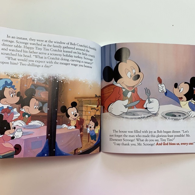 Disney(ディズニー)の【新品】英語絵本 ディズニー クリスマスキャロル CD付き エンタメ/ホビーの本(洋書)の商品写真