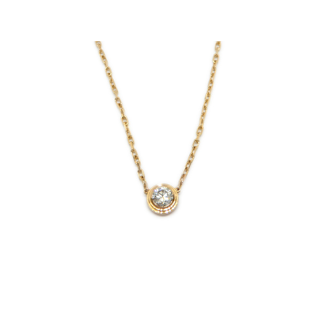 超人気 Cartier 【ブランドジュエリー】ry 2.9g ネックレス 1Pダイヤ