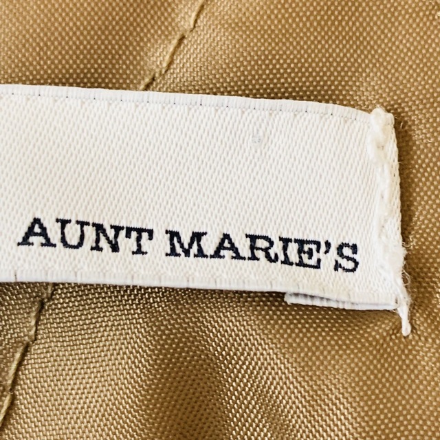 Aunt Marie's(アントマリーズ)の男子にも❣️【AUNT MARIE’S】ノーカラーロングコート　ブラウン　F レディースのジャケット/アウター(ロングコート)の商品写真