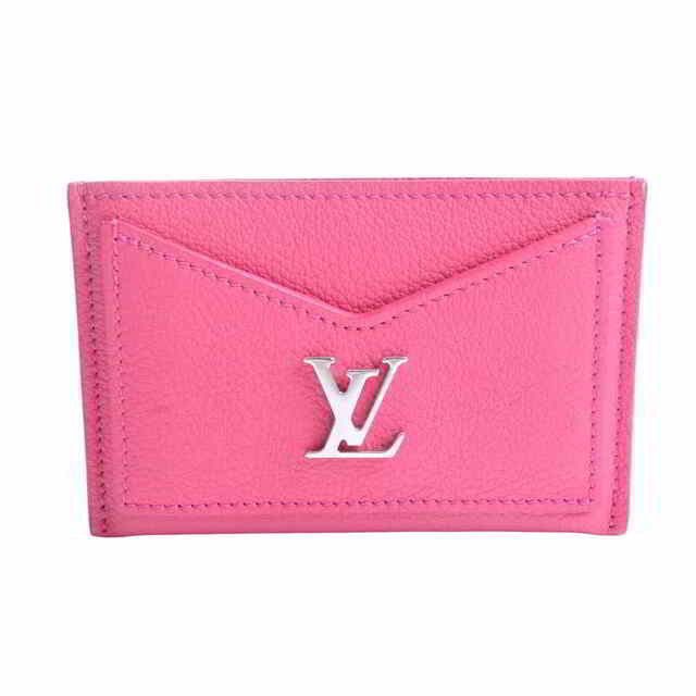 【中古】 LOUIS VUITTON ルイヴィトン ポルトカルト ロックミー カードケース パスケース ピンク by | フリマアプリ ラクマ