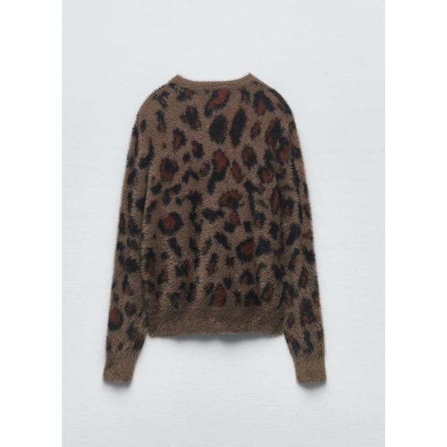 ZARA - 今期ZARAアニマルジャガードニットジャケット希少L ZARA - 今期ZARAアニマルジャガードニットジャケット希少L