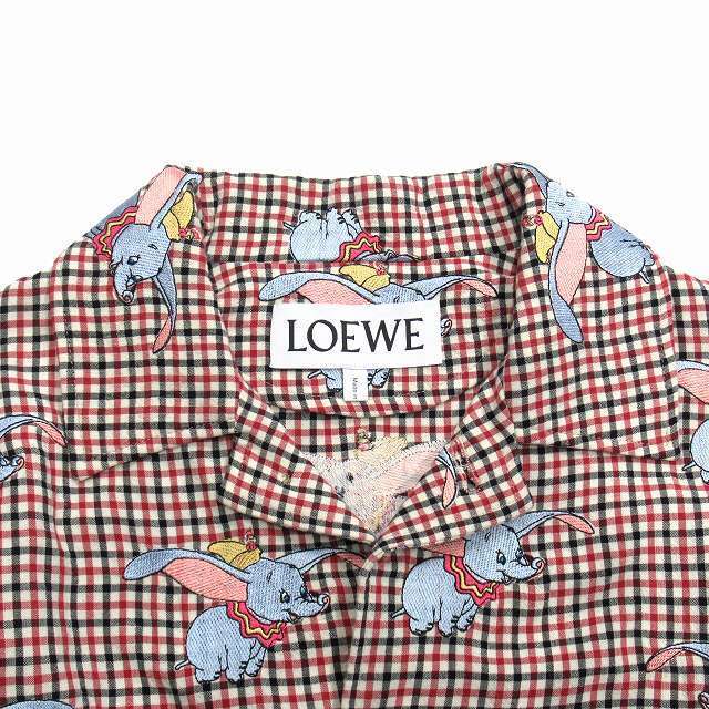 LOEWE - 限定 ロエベ ダンボ 刺繍 チェック カバーオール シャツ