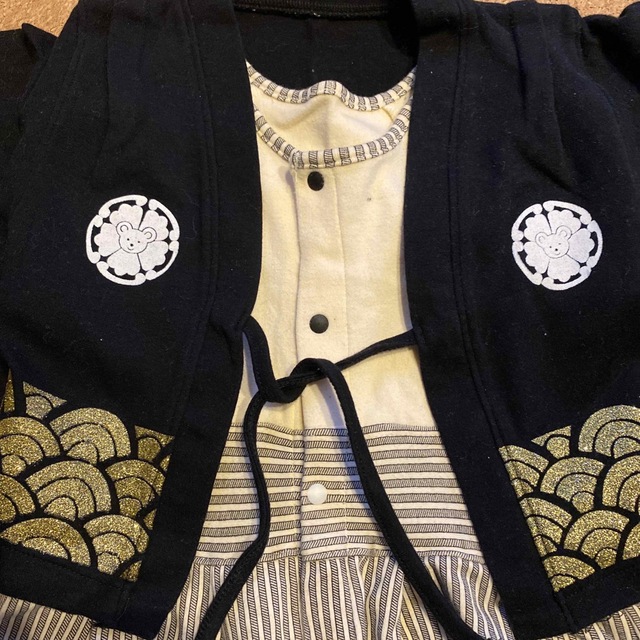 ベビー用　袴🧸可愛いクマさん紋章♡ キッズ/ベビー/マタニティのベビー服(~85cm)(和服/着物)の商品写真