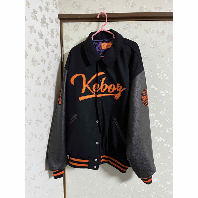 keboz MELTON & LEATHER VARSITY JACKET 100％本物保証！ 51.0%OFF ...