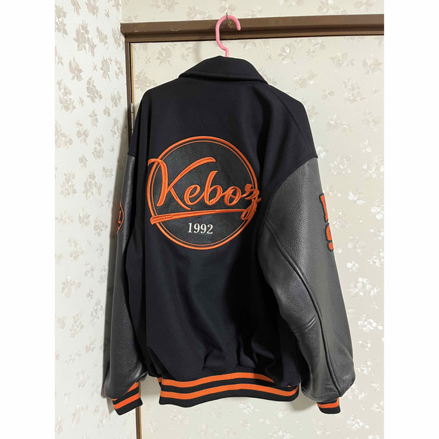 keboz MELTON & LEATHER VARSITY JACKET