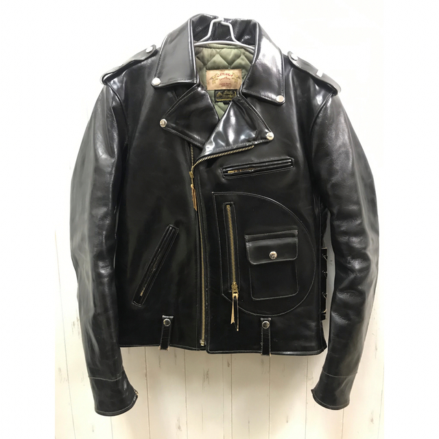 50%OFF GARUDA LEATHER ホースハイド Dポケ ダブルライダース レザー