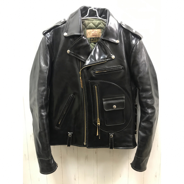 メーカー包装済】 LEATHER GARUDA ダブルライダース Dポケ ホース ...