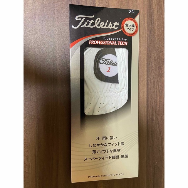 Titleist(タイトリスト)のタイトリスト ゴルフグローブ プロフェッショナル テック TG56 白 24cm スポーツ/アウトドアのゴルフ(その他)の商品写真