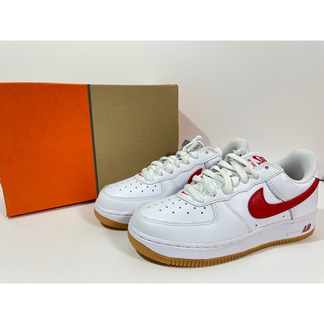 新品】23.5㎝ NIKE AIR FORCE 1 LOW RETRO レッド-