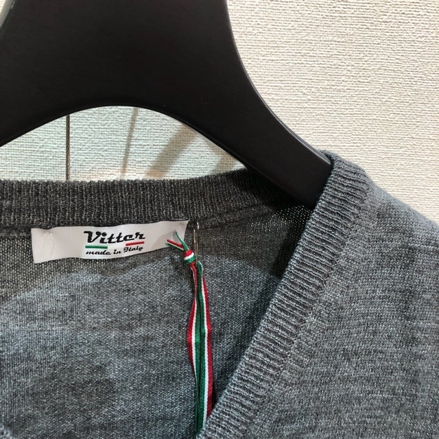 BEAMS(ビームス)の新品 vitter イタリア製 自宅で洗える Vネック ウールニット  メンズのトップス(ニット/セーター)の商品写真