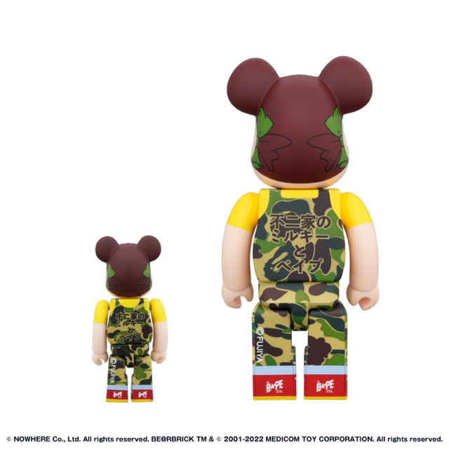 BE＠RBRICK  BAPE(R) × ペコちゃん 100% & 400%