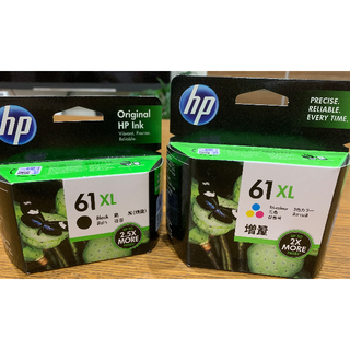 hp 61XL  純正増量インクカートリッジ  黒　３色カラー2個セット　(その他)