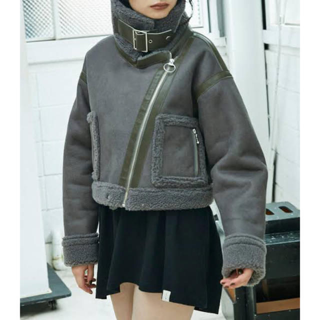 jeuemiジュエミ Seam Tape Short Mouton Jacket