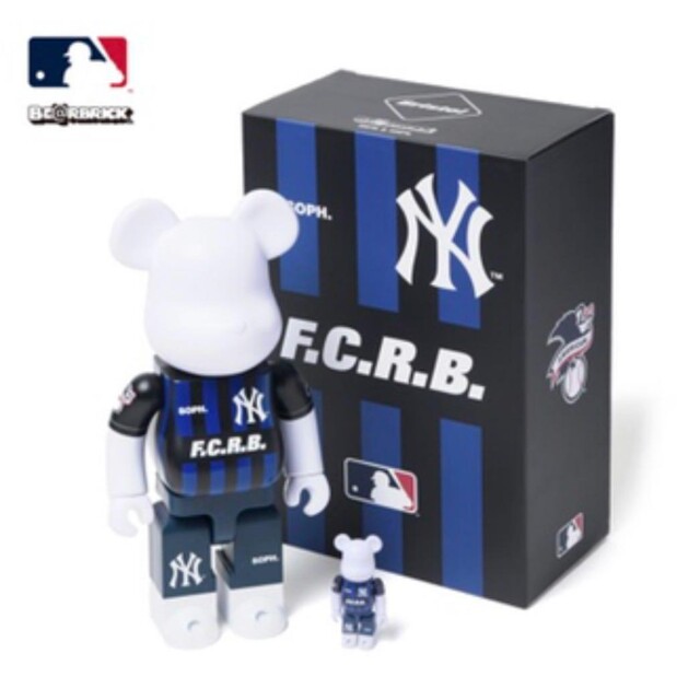 BE@RBRICK(ベアブリック)のBE@RBRICK FCRB MLB 100%&400% エンタメ/ホビーのフィギュア(アメコミ)の商品写真