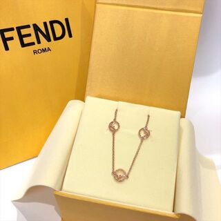 フェンディ(FENDI)のFENDI エフ イズ フェンディ ネックレス ローズゴールド(ネックレス)