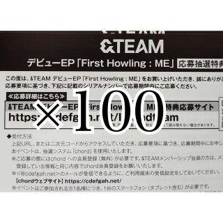 &team 未使用シリアル100枚