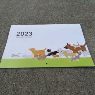  ２０２３年版 KIRIKAN（キリカン）保護犬 保護猫 壁掛け カレンダー(カレンダー/スケジュール)