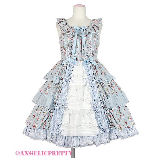 Angelic Pretty(アンジェリックプリティー)のPetit Bouquet JSKボンネ レディースのレディース その他(セット/コーデ)の商品写真