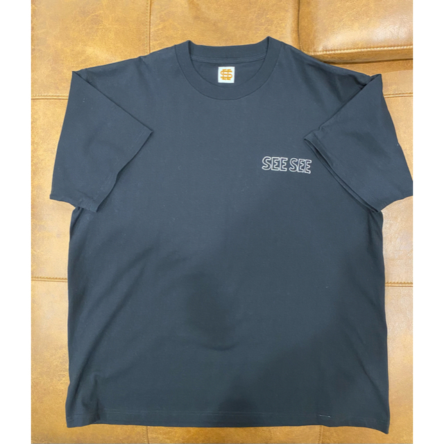 1LDK SELECT(ワンエルディーケーセレクト)のSEE SEE for 1LDK T-SHIRT BLACK×WHITE L メンズのトップス(Tシャツ/カットソー(半袖/袖なし))の商品写真