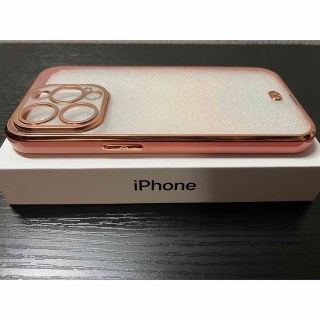 アイフォーン(iPhone)の【iPhone 14 Pro】ソフトTPUケース（Pink × Gold）(iPhoneケース)