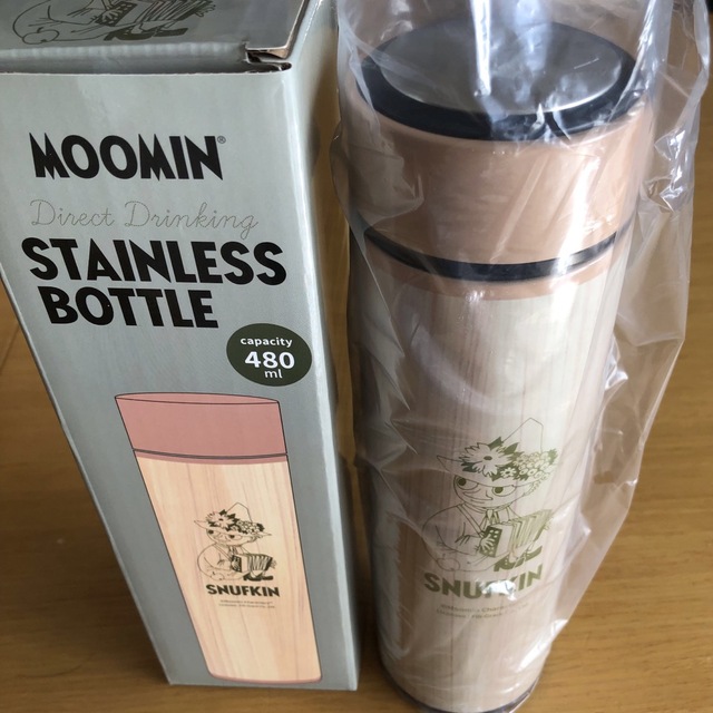 MOOMIN(ムーミン)のスナフキン　ステンレスボトル480ml キッズ/ベビー/マタニティの授乳/お食事用品(水筒)の商品写真